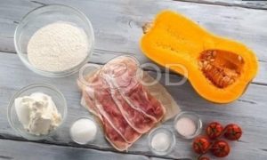 Бутерброды из тыквенного хлеба с ветчиной и помидорами рецепт шаг 1