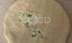 Лепешки с сыром и зеленью рецепт шаг 4