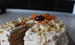 Морковно-творожный диетический торт кулинарный рецепт