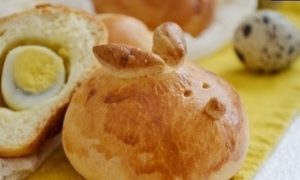 Пасхальные пирожки с перепелиными яйцами кулинарный рецепт