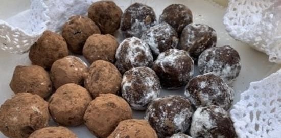 Шоколадные трюфельные шарики из печенья кулинарный рецепт