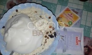 Творожная запеканка под ванильным соусом рецепт шаг 4