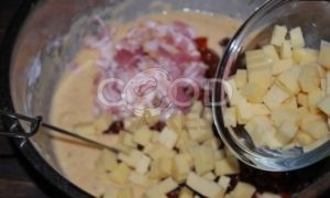 Закусочный кекс с беконом, вялеными томатами и сыром рецепт шаг 5