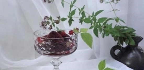 Сорбет с гибискусом и ягодами кулинарный рецепт