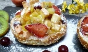 Теплые бутерброды с фруктово-ягодным компоте рецепт шаг 5