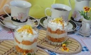 Творожно-морковный десерт на завтрак кулинарный рецепт