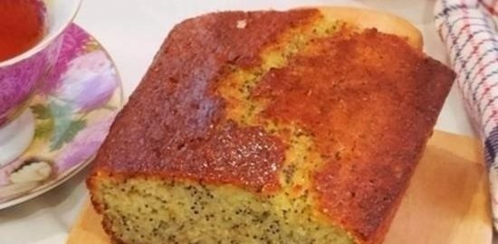 Апельсиновый кекс с маком кулинарный рецепт