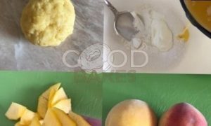 Чизкейк с персиками рецепт шаг 1