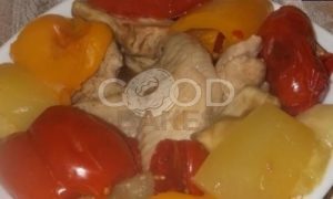 Куриные крылья, запеченные в овощах рецепт шаг 6