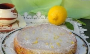 Лимонно-миндальный кекс кулинарный рецепт