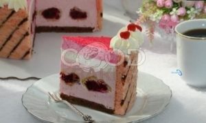 Муссовый торт «Малиновая нежность» рецепт шаг 16