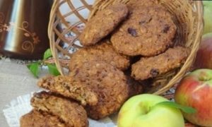 Овсяное печенье с изюмом и клюквой кулинарный рецепт