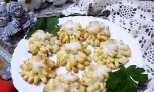 Печенье «Хризантема» на желтках кулинарный рецепт