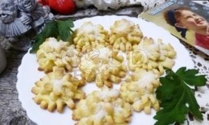 Печенье «Хризантема» на желтках рецепт шаг 9