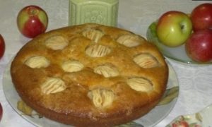 Пирог с яблоками кулинарный рецепт