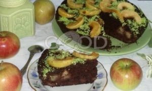 Шоколадно-яблочный пирог рецепт шаг 15