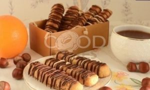 Творожно-медовое печенье с фундуком, апельсином и шоколадом рецепт шаг 14