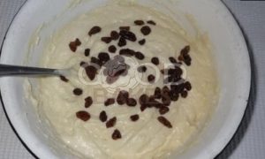 Творожный кекс с изюмом рецепт шаг 6