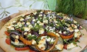 Вегетарианская пицца кулинарный рецепт
