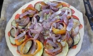 Вегетарианская пицца рецепт шаг 10