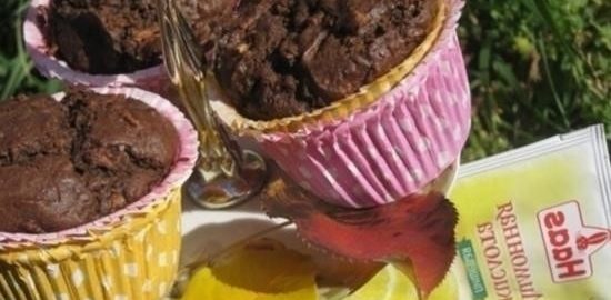Яблочно-шоколадные маффины кулинарный рецепт