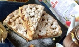 Немецкий яблочный пирог кулинарный рецепт