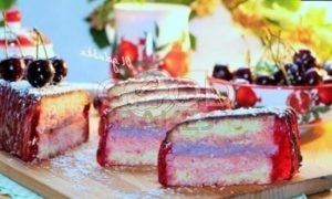 Торт с клубничным желе и шоколадом рецепт шаг 17