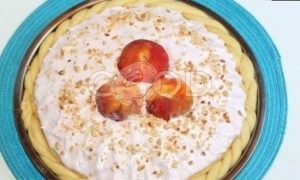 Вкусный пирог с персиками и безе рецепт шаг 19