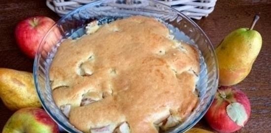 Яблочно-грушевый пирог «Шарли» кулинарный рецепт