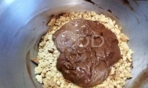 Шоколадно-ванильные пирожные с арахисом рецепт шаг 6