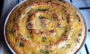 Пирог с зеленью и сыром рецепт шаг 5