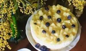 Сливочный тарт с ананасом кулинарный рецепт