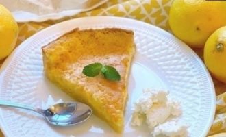 Лимонно-ванильный пирог кулинарный рецепт
