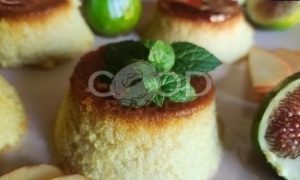 Яблочно-карамельный десерт с инжирным соусом рецепт шаг 8