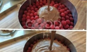 Молочно-шоколадный торт «Эрл Грей» с малиной рецепт шаг 15