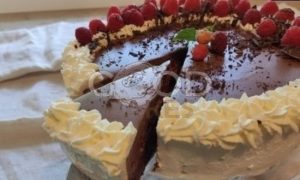 Молочно-шоколадный торт «Эрл Грей» с малиной рецепт шаг 21