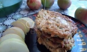 Оладьи из кабачков и яблок рецепт шаг 6