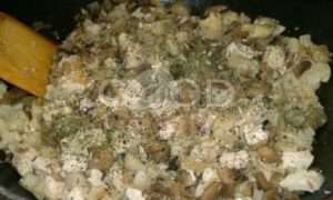 Пирог с курицей, грибами и цветной капустой рецепт шаг 14