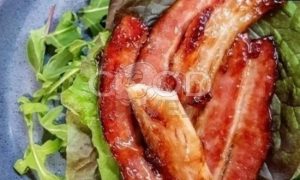 Сэндвич с глазированной грудинкой рецепт шаг 4