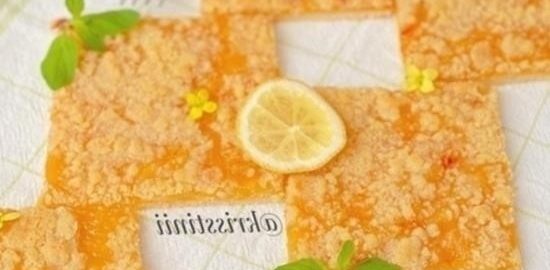 Лимонные квадратики кулинарный рецепт