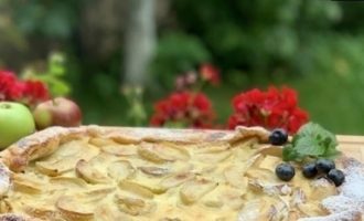 Любимый яблочный пирог Пушкина кулинарный рецепт