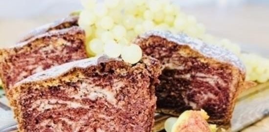 Мраморный пирог «Зебра» кулинарный рецепт