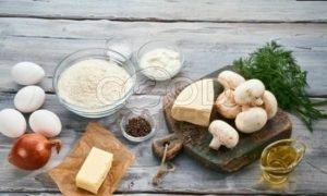 Перепечи с грибами и сыром рецепт шаг 1