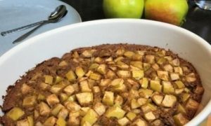 Яблочный коблер из гречневой муки кулинарный рецепт
