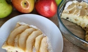 Яблочный пирог в микроволновой печи кулинарный рецепт