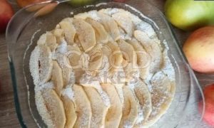 Яблочный пирог в микроволновой печи рецепт шаг 4
