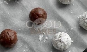 Мраморное печенье с фундуком и шоколадом рецепт шаг 11