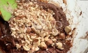 Мраморное печенье с фундуком и шоколадом рецепт шаг 6