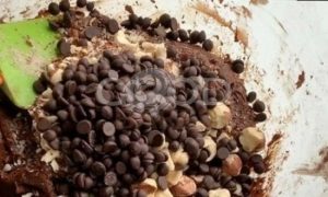 Мраморное печенье с фундуком и шоколадом рецепт шаг 7