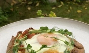 Ржаная галета на завтрак кулинарный рецепт
